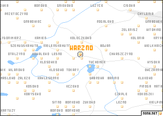 map of Warzno