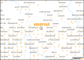 map of Wāsafpur