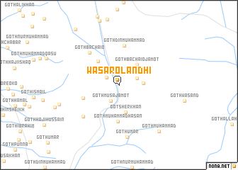 map of Wasāro Lāndhi
