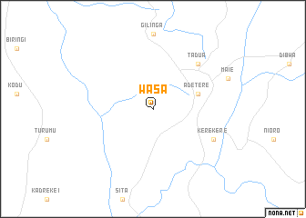 map of Wasa