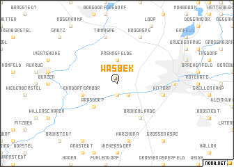 map of Wasbek