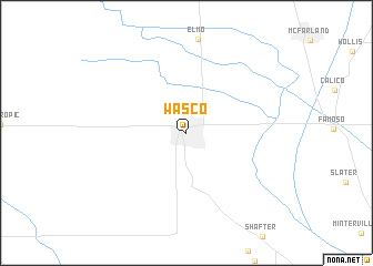 map of Wasco