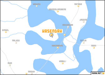 map of Wasendaw