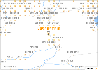 map of Wasenstein