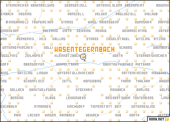 map of Wasentegernbach
