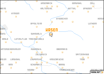 map of Wasen
