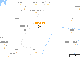 map of Wasera