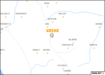 map of Washa