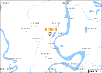 map of Wāsha