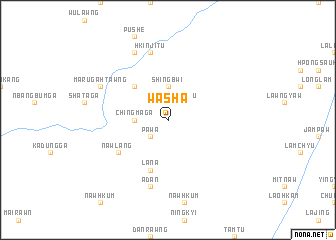 map of Wāsha