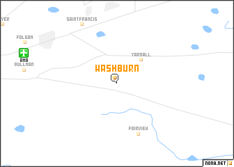 map of Washburn