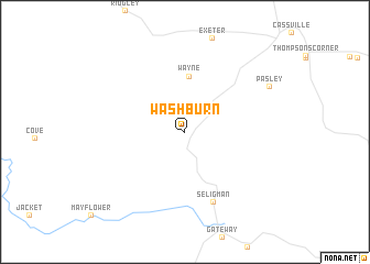 map of Washburn