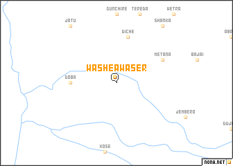 map of Washe Awaser