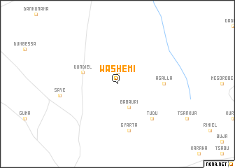 map of Washemi