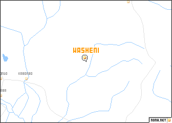 map of Washeni