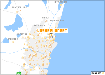 map of Washermanpet