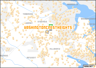 map of Washington Crest Heights