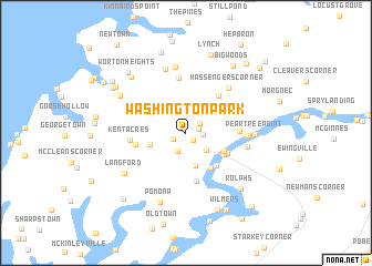 map of Washington Park