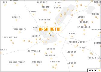 map of Washington