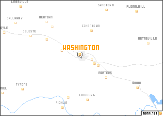 map of Washington