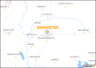 map of Washington