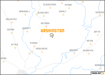 map of Washington