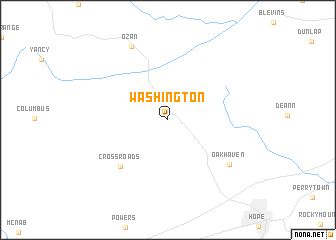 map of Washington