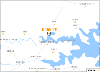 map of Washita