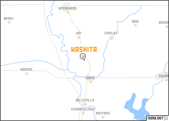 map of Washita