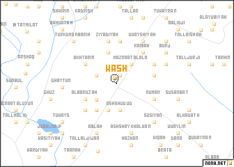 map of Wāsh