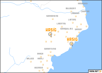 map of Wasig