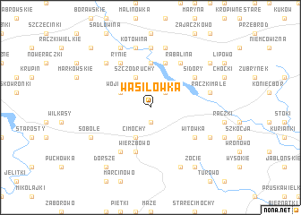 map of Wasiłówka