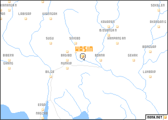 map of Wasin