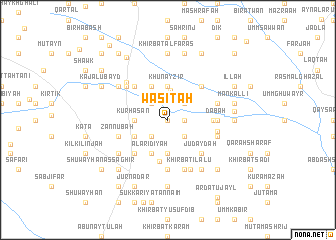 map of Wāsiţah