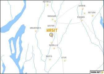 map of Wāsiţ