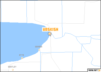 map of Waskish