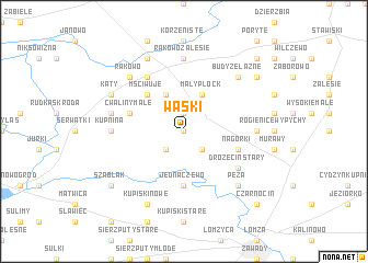 map of Waśki