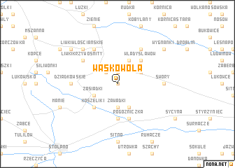 map of Waśkowola