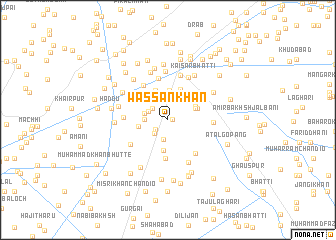 map of Wassan Khān