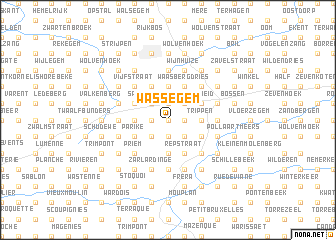 map of Wassegem