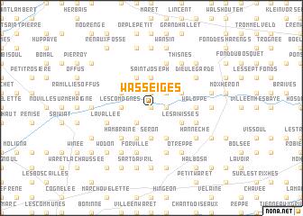 map of Wasseiges