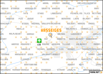 map of Wasseiges