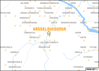 map of Wassélou Kounda