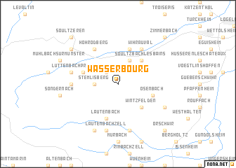 map of Wasserbourg