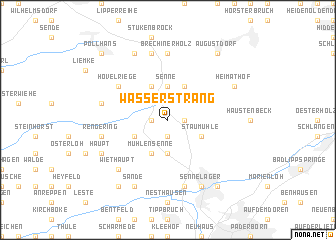 map of Wasserstrang