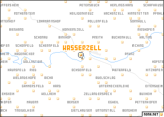 map of Wasserzell