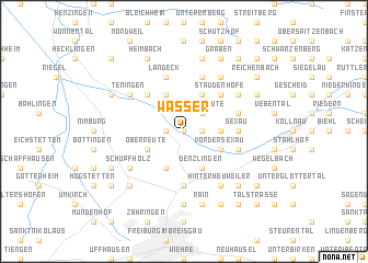 map of Wasser