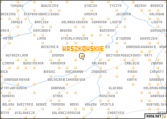 map of Waszkowskie