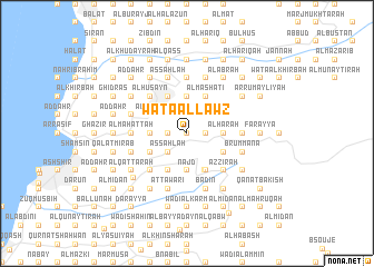 map of Waţāʼ al Lawz