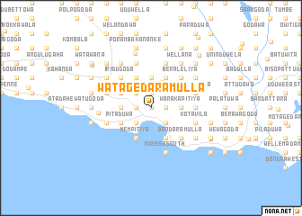 map of Watagedaramulla